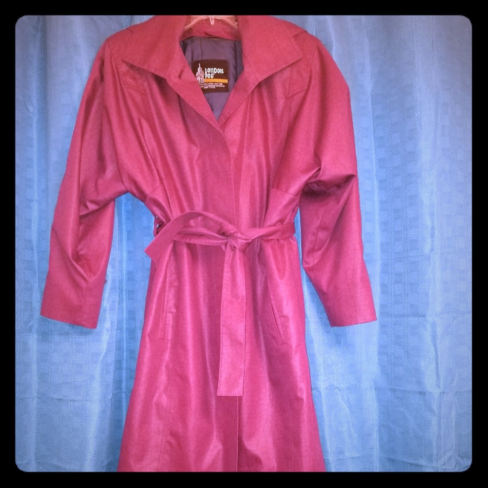Purple London Fog Trenchcoat